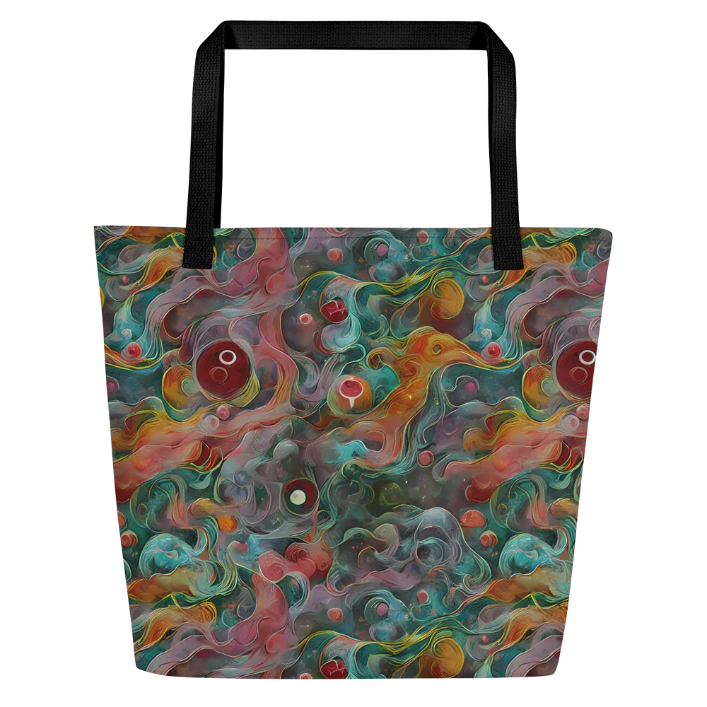 Molten Tidalwave on Large Tote Bag W/ Pocket — Front