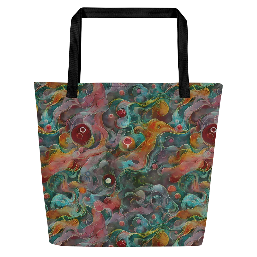 Molten Tidalwave on Large Tote Bag W/ Pocket — Front