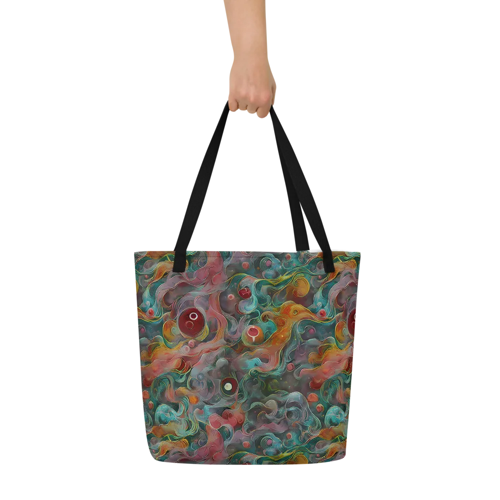 Molten Tidalwave on Large Tote Bag W/ Pocket — Front