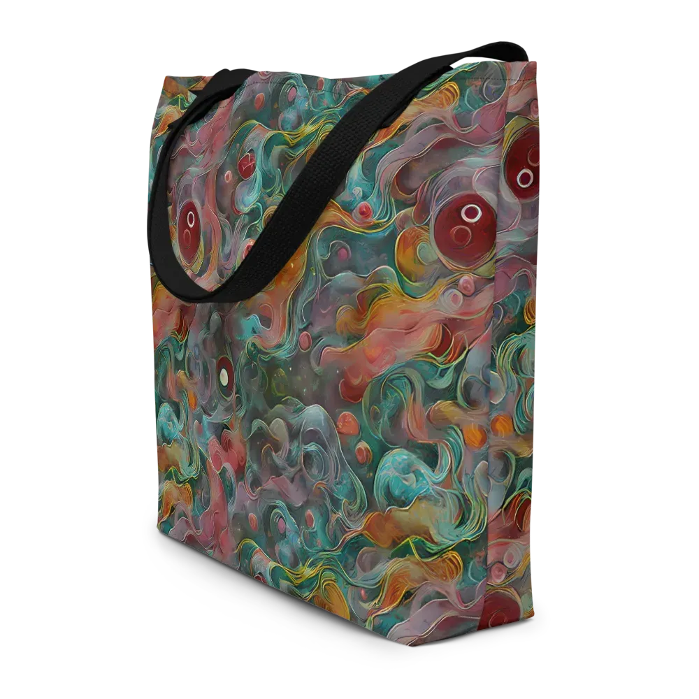 Molten Tidalwave on Large Tote Bag W/ Pocket — Front