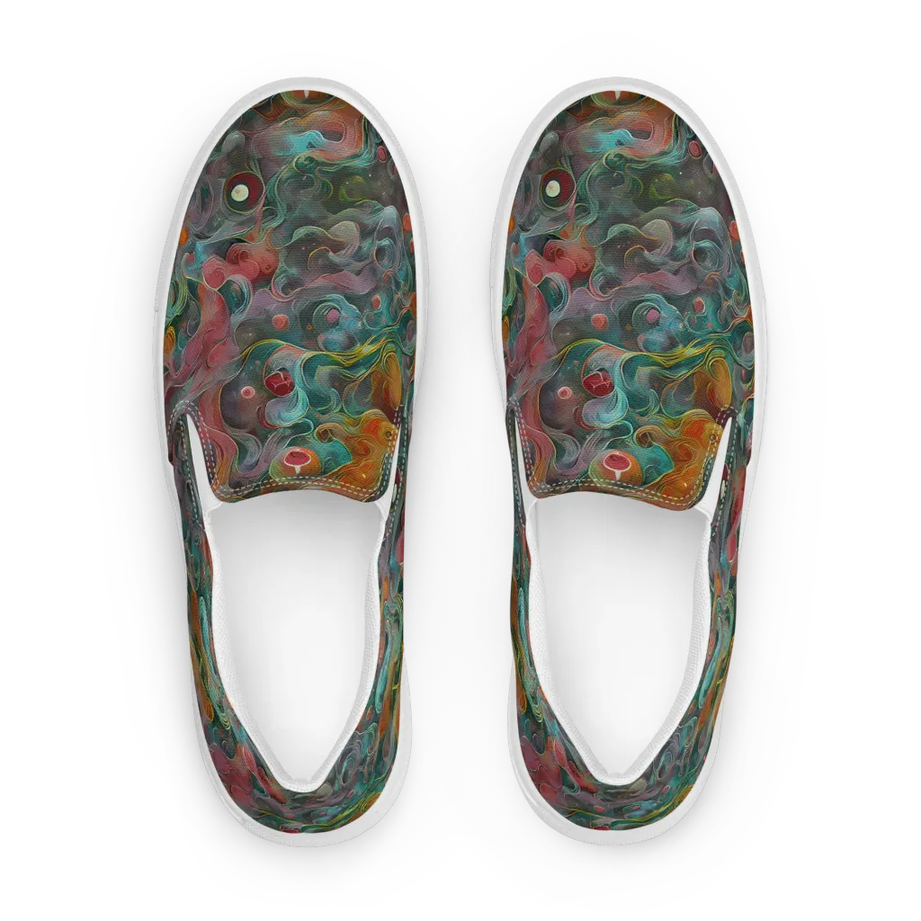 Molten Tidalwave on Women's Slip-On Canvas Shoes — Front