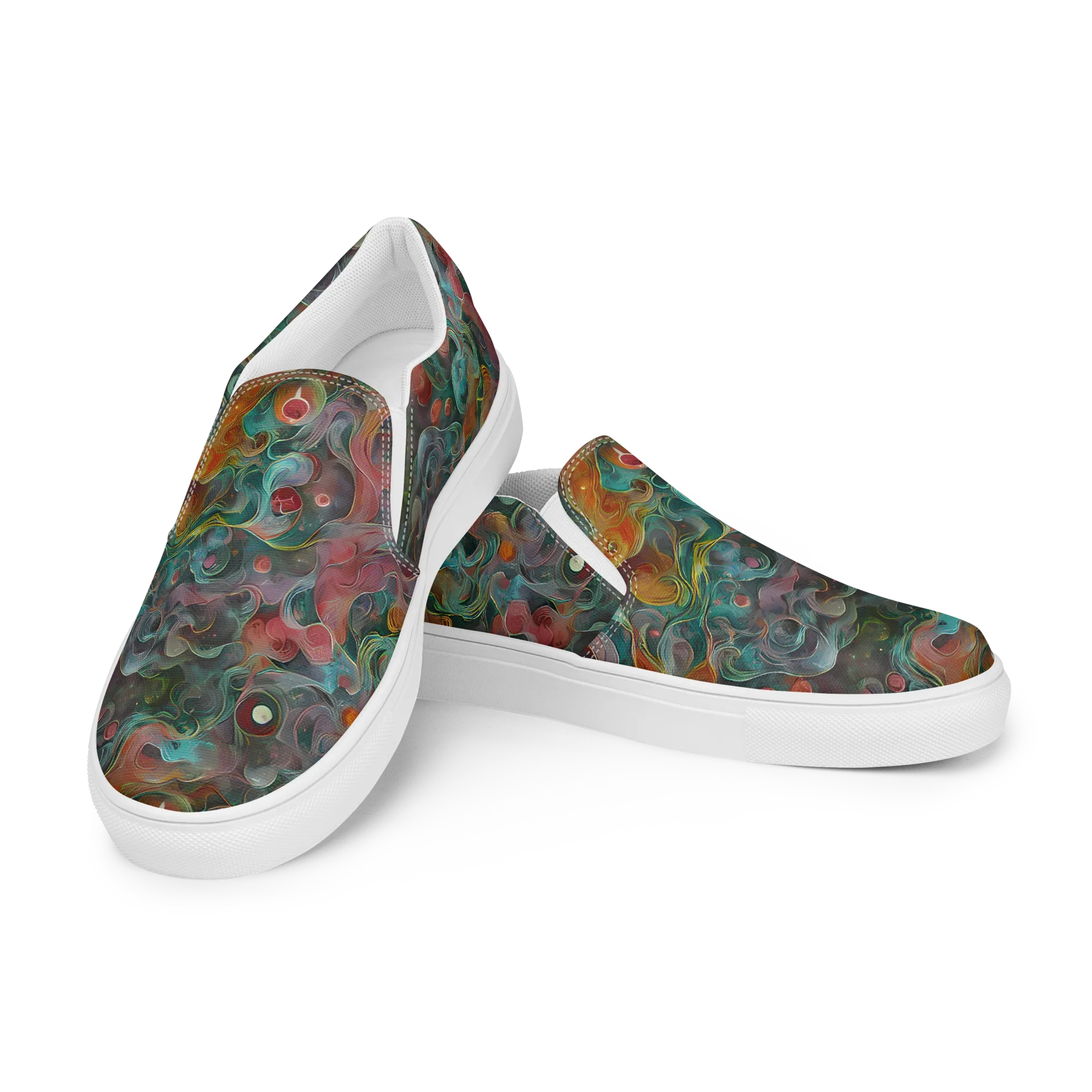 Molten Tidalwave on Women's Slip-On Canvas Shoes — Left Front