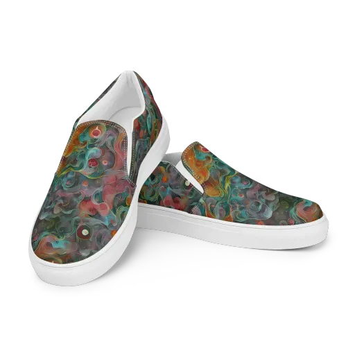 Molten Tidalwave on a Women's Slip-On Canvas Shoes