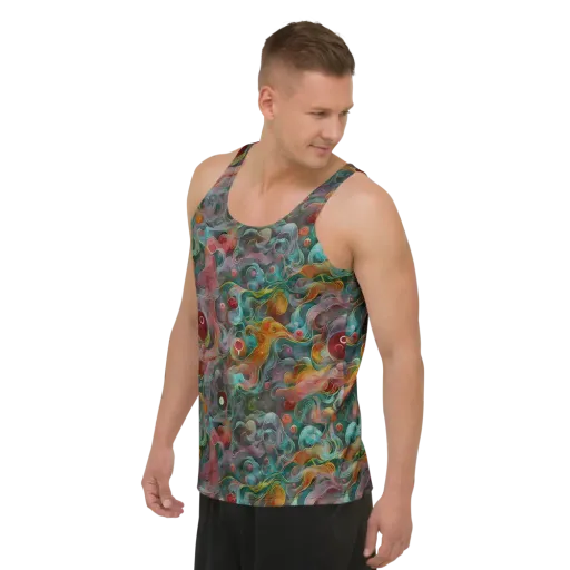 Molten Tidalwave on a Men's Tank Top