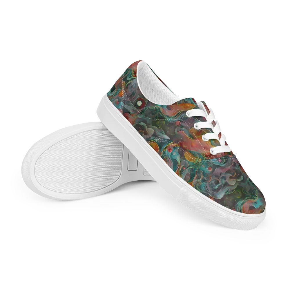 Molten Tidalwave on Men's Lace-Up Canvas Shoes — Right Front