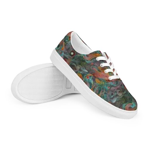 Molten Tidalwave on a Men's Lace-Up Canvas Shoes