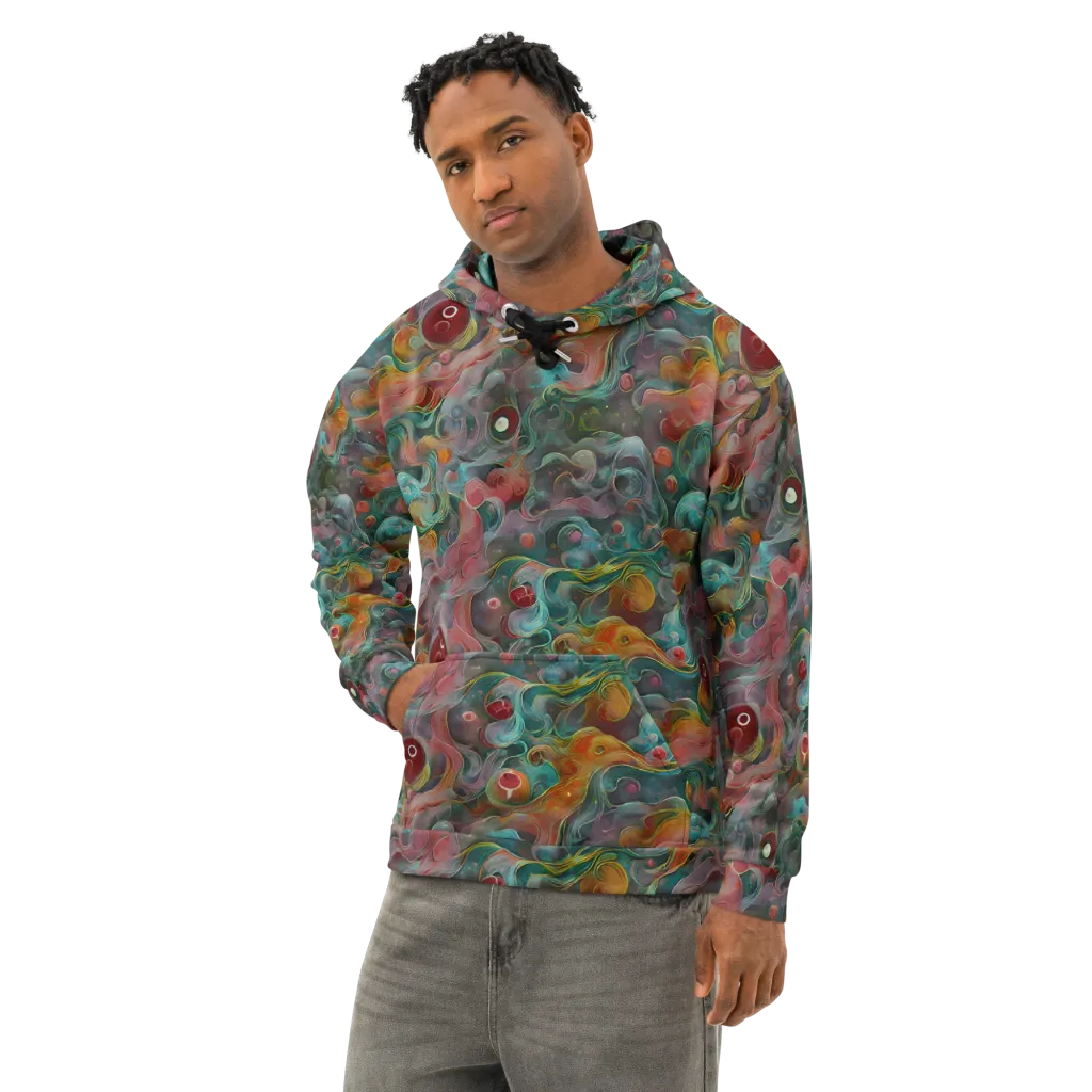 Molten Tidalwave on Cotton Hoodie — Left Front