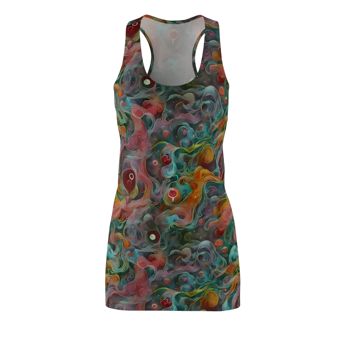 Molten Tidalwave on Racerback Dress — Front