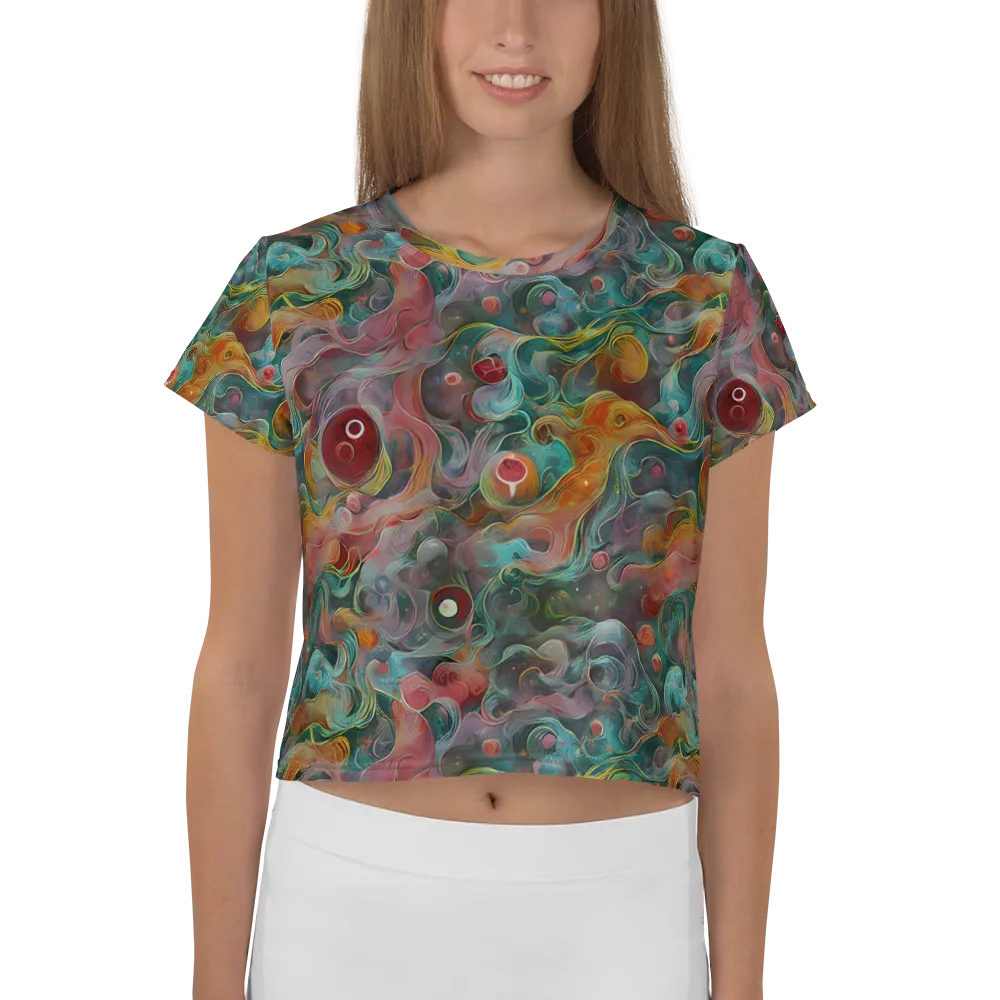 Molten Tidalwave on Crop Tee — Front