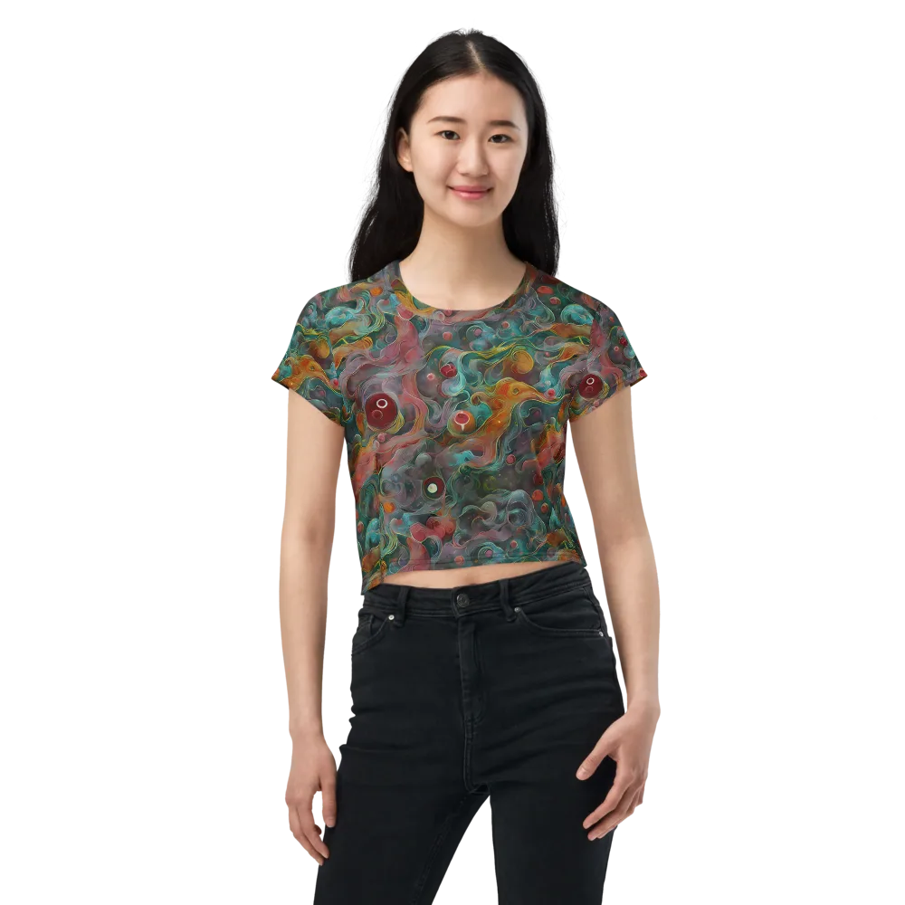 Molten Tidalwave on Crop Tee — Front