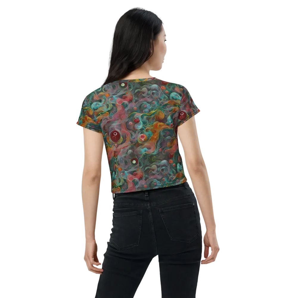 Molten Tidalwave on Crop Tee — Back