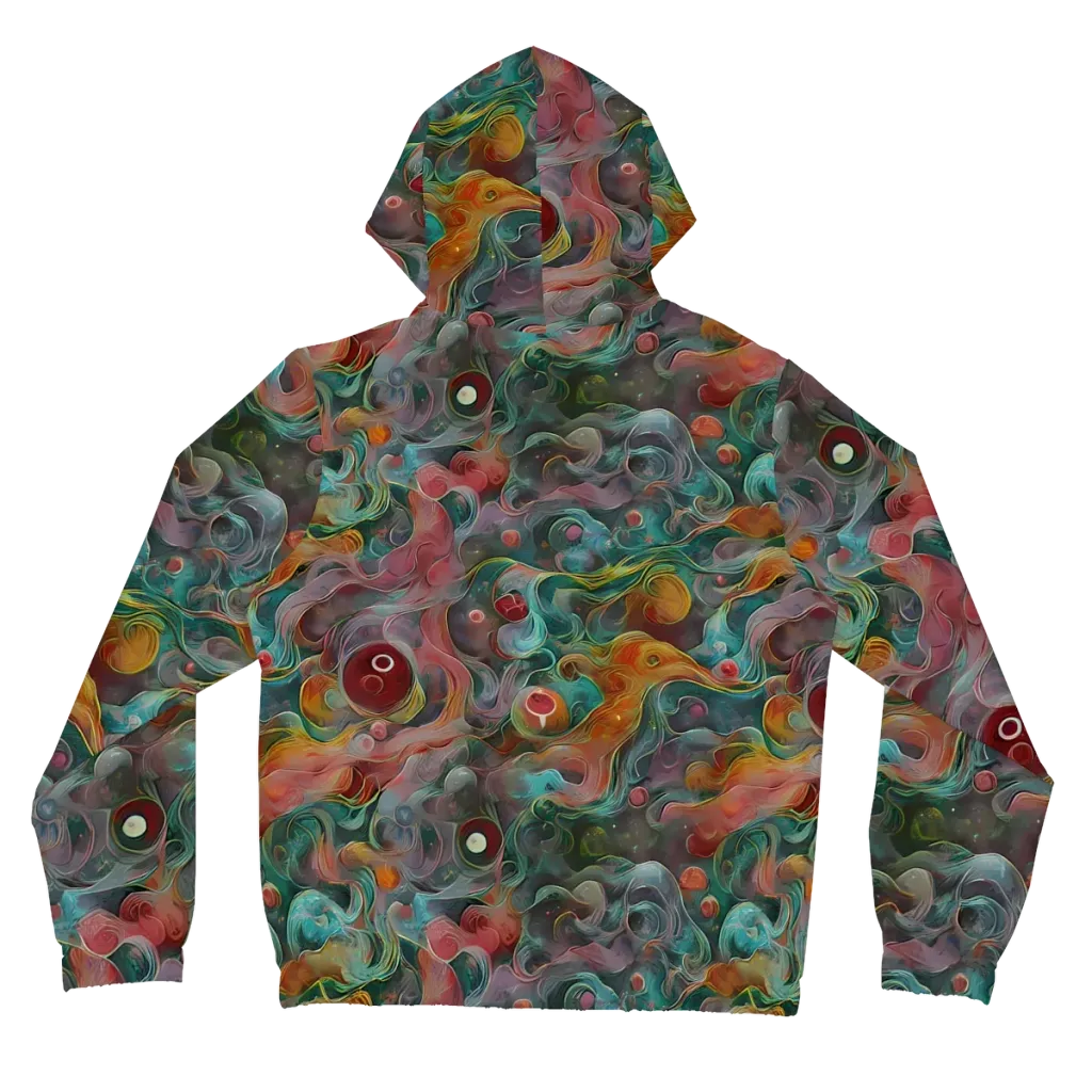 Molten Tidalwave on Women's Full-Zip Hoodie — Back