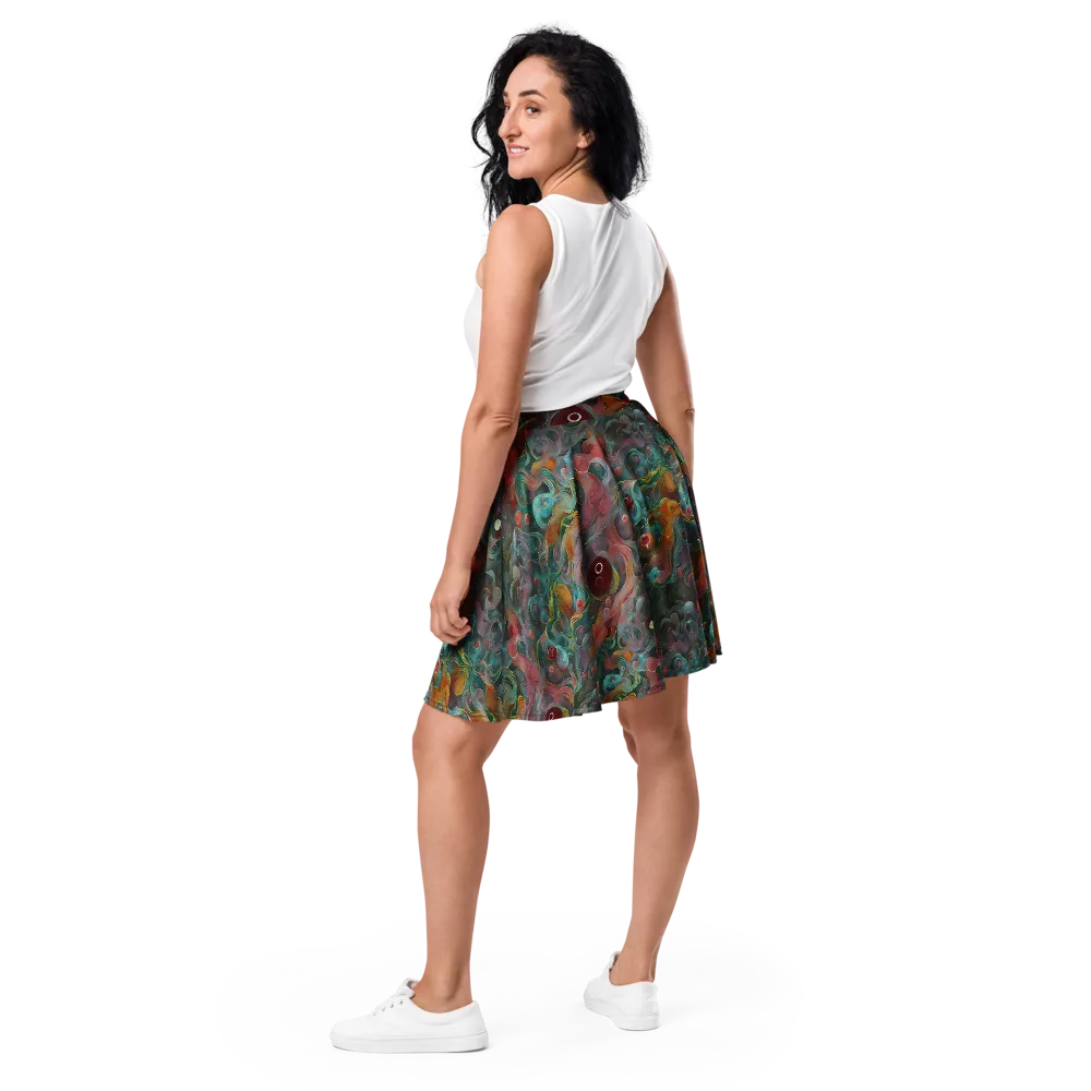 Molten Tidalwave on Skater Skirt — Back