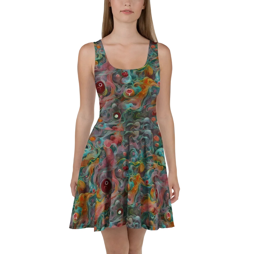 Molten Tidalwave on Skater Dress — Front