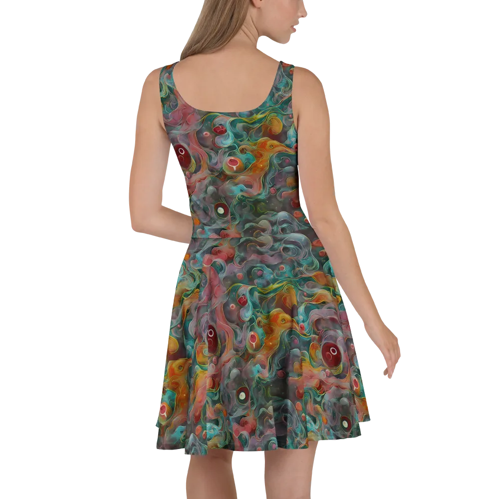 Molten Tidalwave on Skater Dress — Back