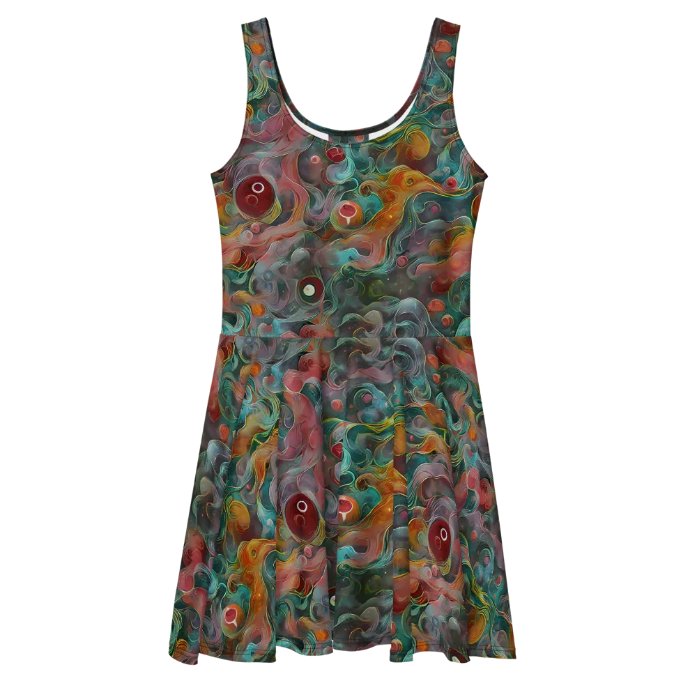Molten Tidalwave on Skater Dress — Front
