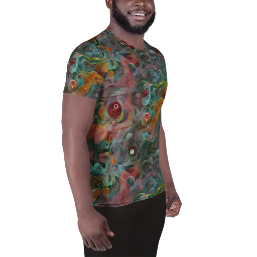 Molten Tidalwave on a Men's Athletic T-Shirt