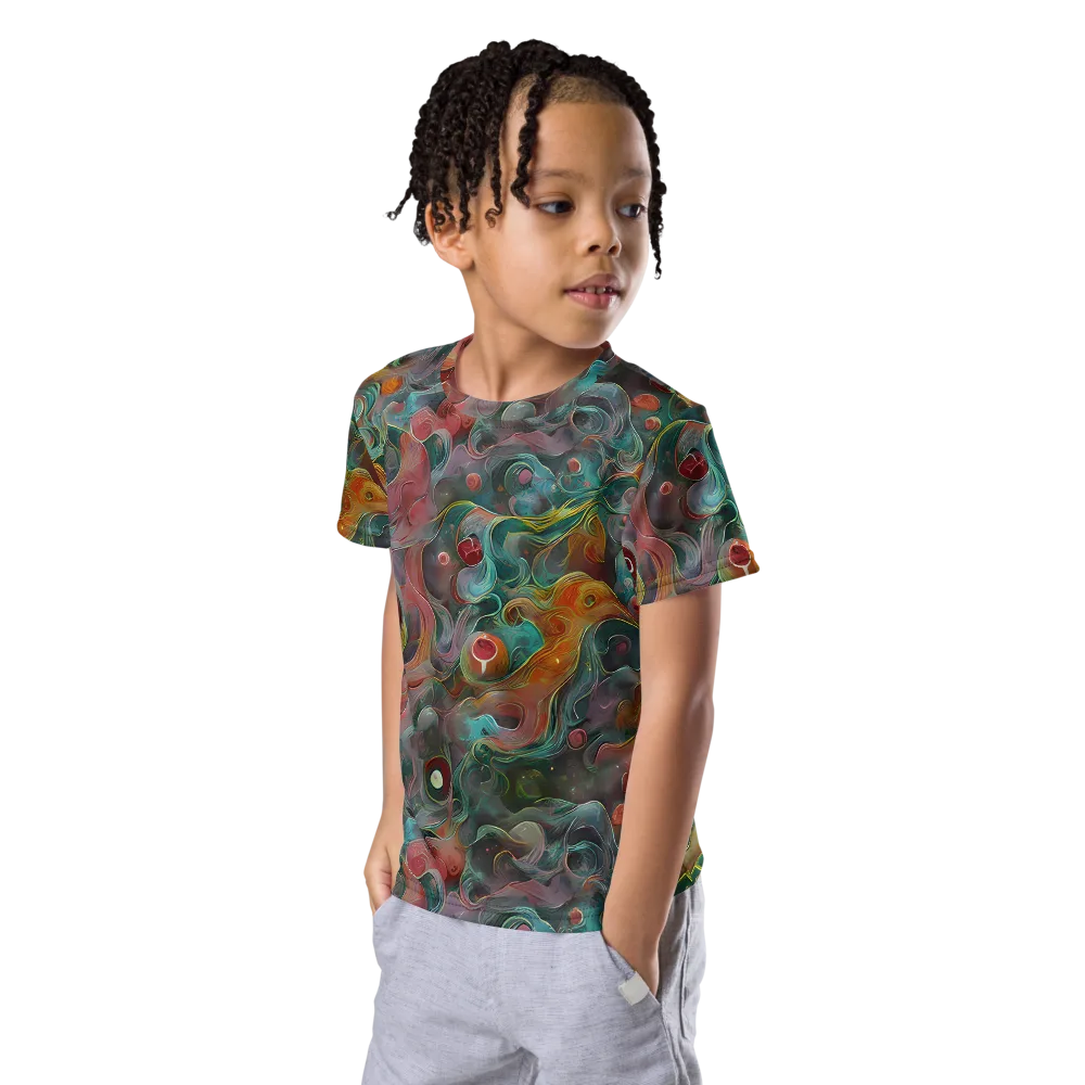 Molten Tidalwave on Kids Crew Neck T-Shirt — Left Front