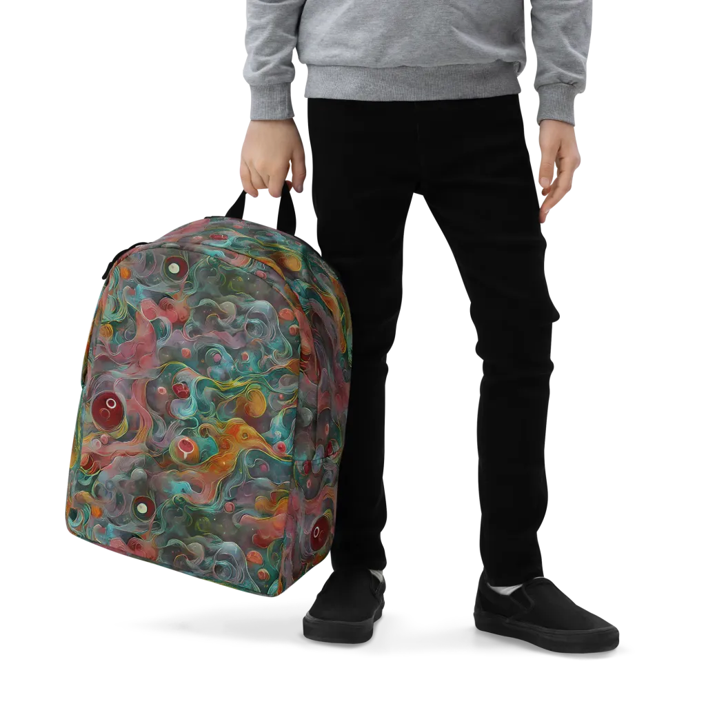 Molten Tidalwave on Minimalist Backpack — Zoomed-in