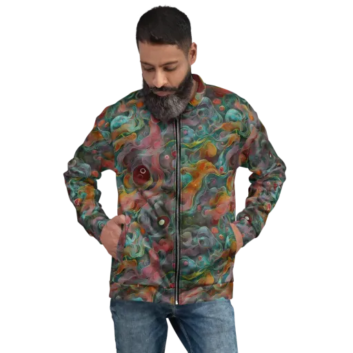 Molten Tidalwave on a Bomber Jacket