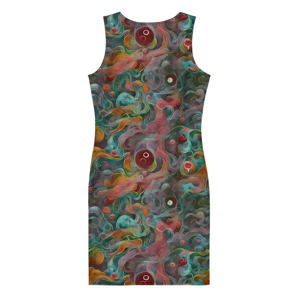 Molten Tidalwave on Bodycon Dress — Back