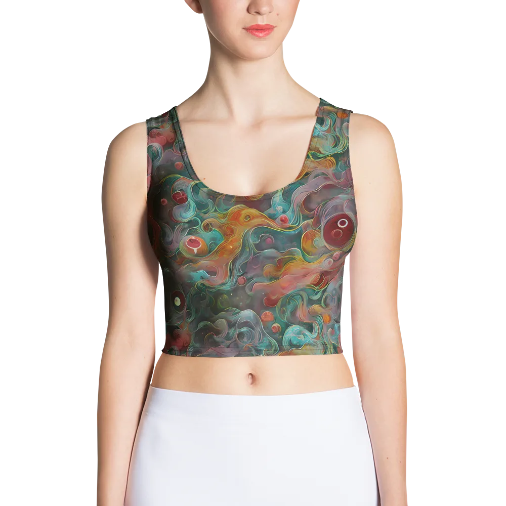 Molten Tidalwave on Crop Top — Front