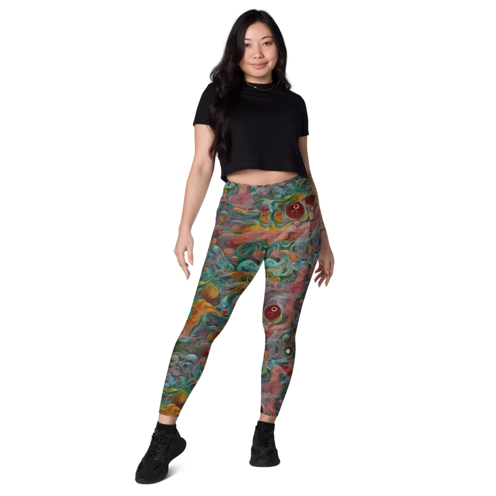 Molten Tidalwave on Leggings with Pockets — Front