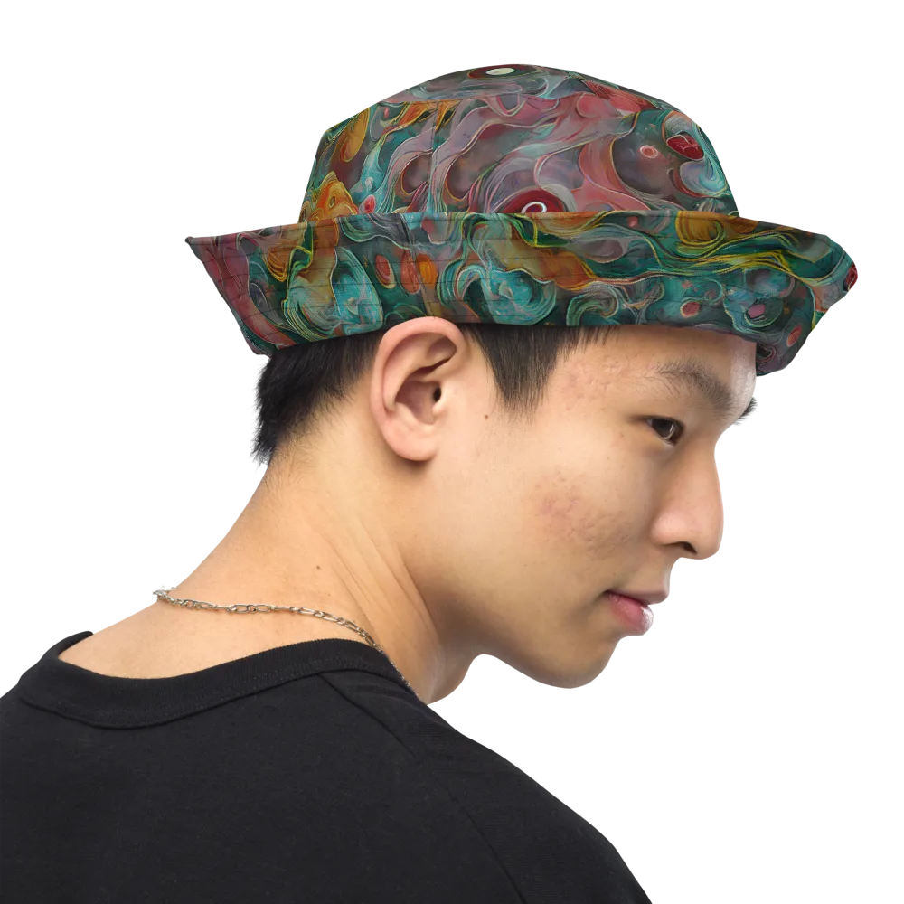 Molten Tidalwave on Reversible Bucket Hat — Right Outside