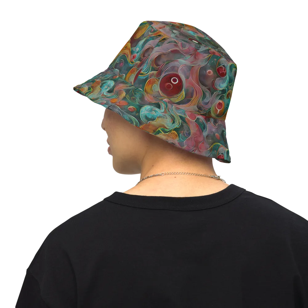 Molten Tidalwave on Reversible Bucket Hat — Back Inside