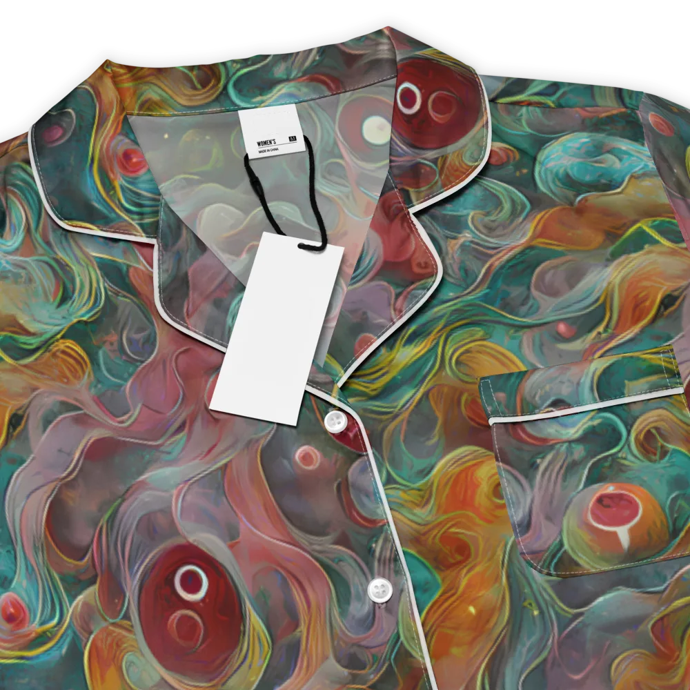 Molten Tidalwave on Women's Short Sleeve Pajama Top — Product details