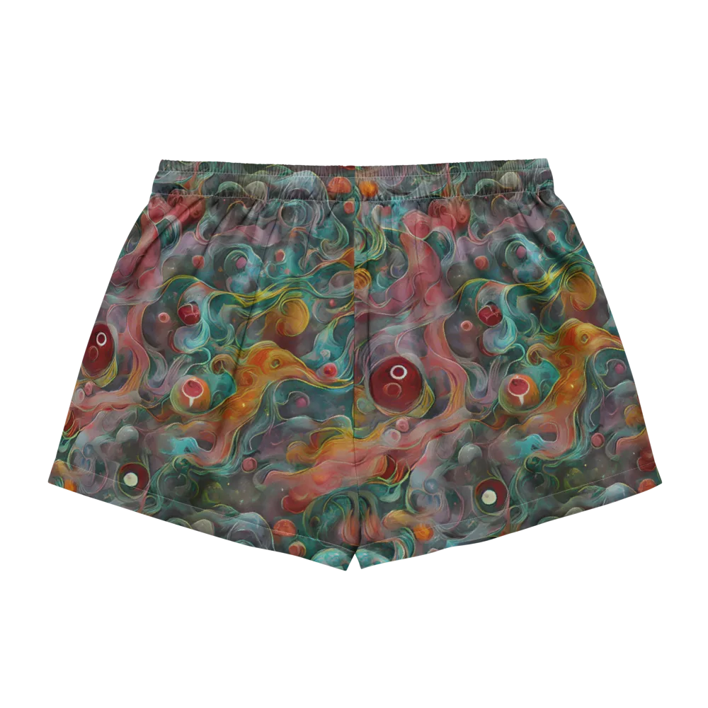 Molten Tidalwave on Women's Pajama Shorts — Back
