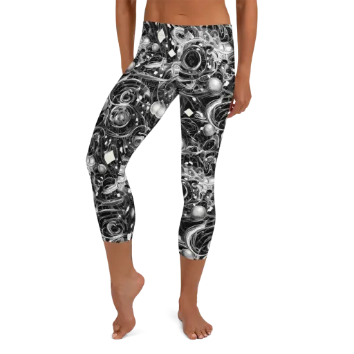Chrome Whirlpool on a Capri Leggings