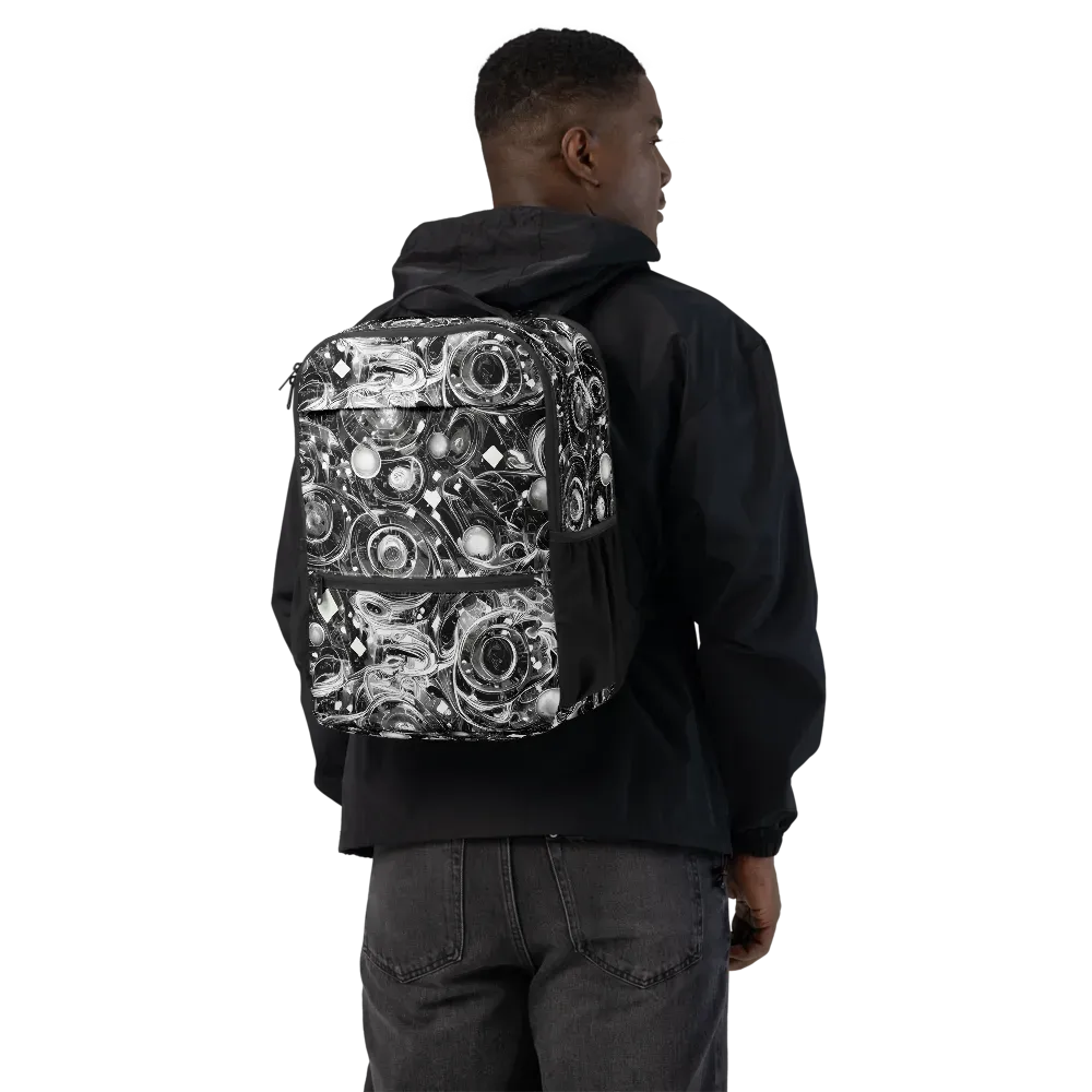 Chrome Whirlpool on Utility Backpack — Back