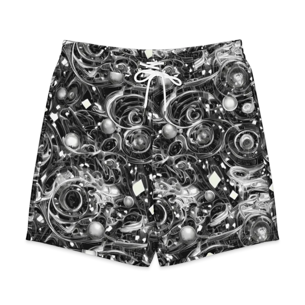 Chrome Whirlpool on Men's Board Shorts — Front