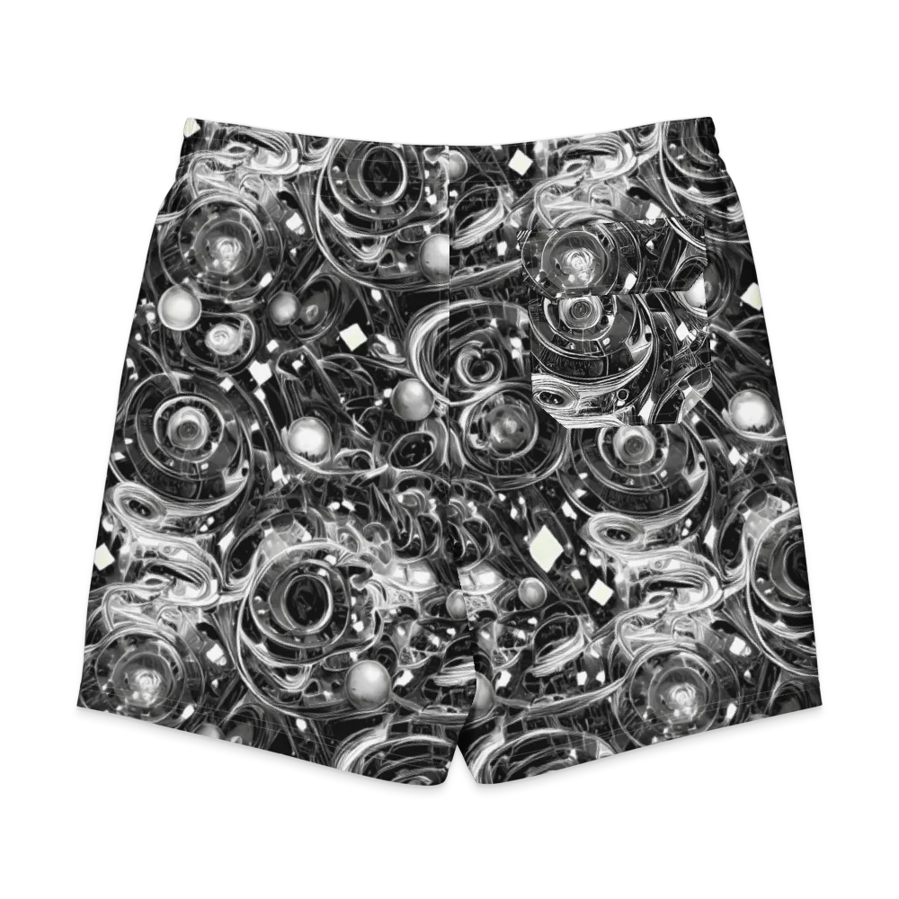Chrome Whirlpool on Men's Board Shorts — Back