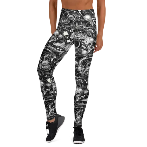 Chrome Whirlpool on a Yoga Leggings