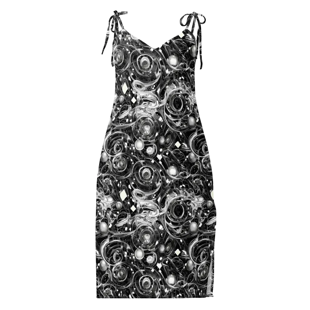 Chrome Whirlpool on Slip Dress — Front