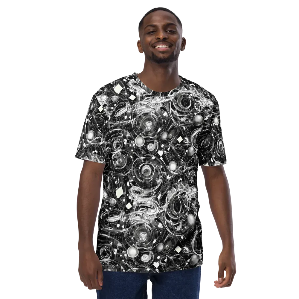 Chrome Whirlpool on Men's Crew Neck T-Shirt — Front