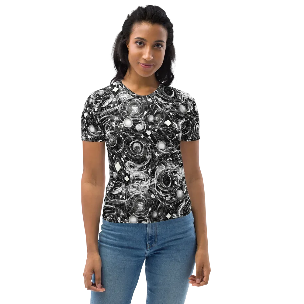 Chrome Whirlpool on Women's Crew Neck T-Shirt — Front