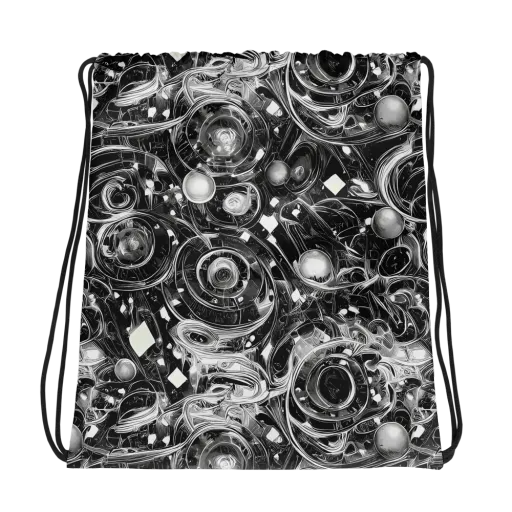 Chrome Whirlpool on a Drawstring Bag
