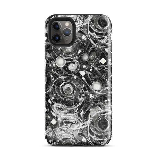 Chrome Whirlpool on a Tough Case for iPhone®