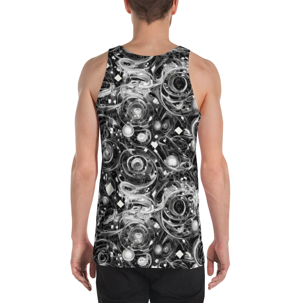 Chrome Whirlpool on Men's Tank Top — Back