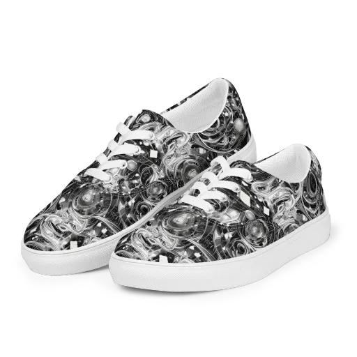 Chrome Whirlpool on a Men's Lace-Up Canvas Shoes