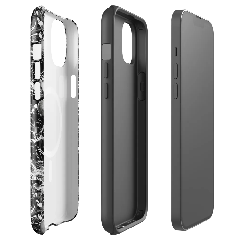 Chrome Whirlpool on MagSafe Tough Case for iPhone® — Front