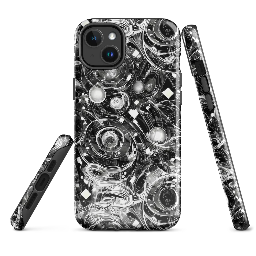 Chrome Whirlpool on MagSafe Tough Case for iPhone® — Front