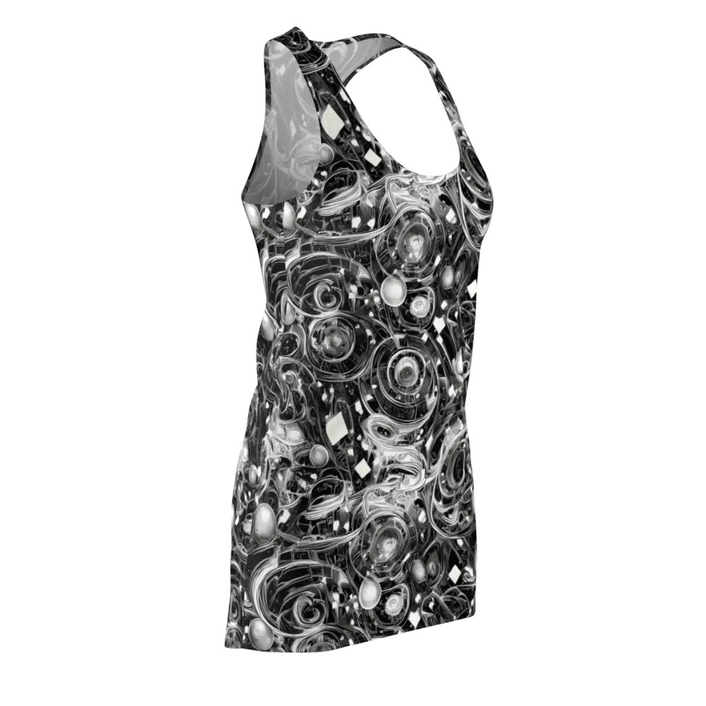 Chrome Whirlpool on Racerback Dress — Front Side