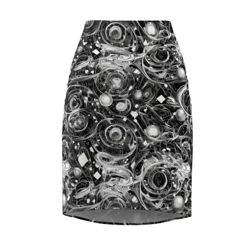 Chrome Whirlpool on a Pencil Skirt