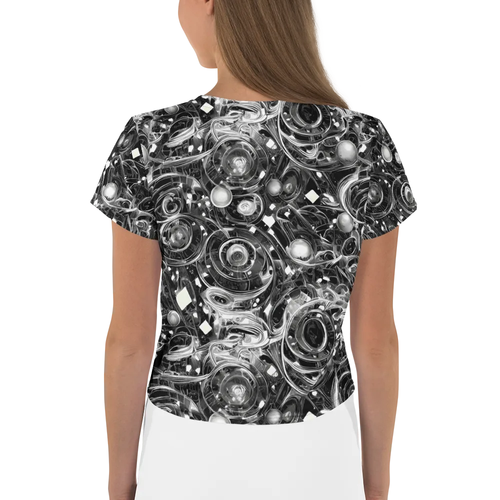 Chrome Whirlpool on Crop Tee — Back