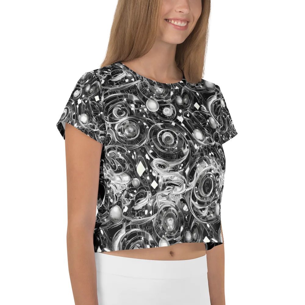 Chrome Whirlpool on Crop Tee — Right