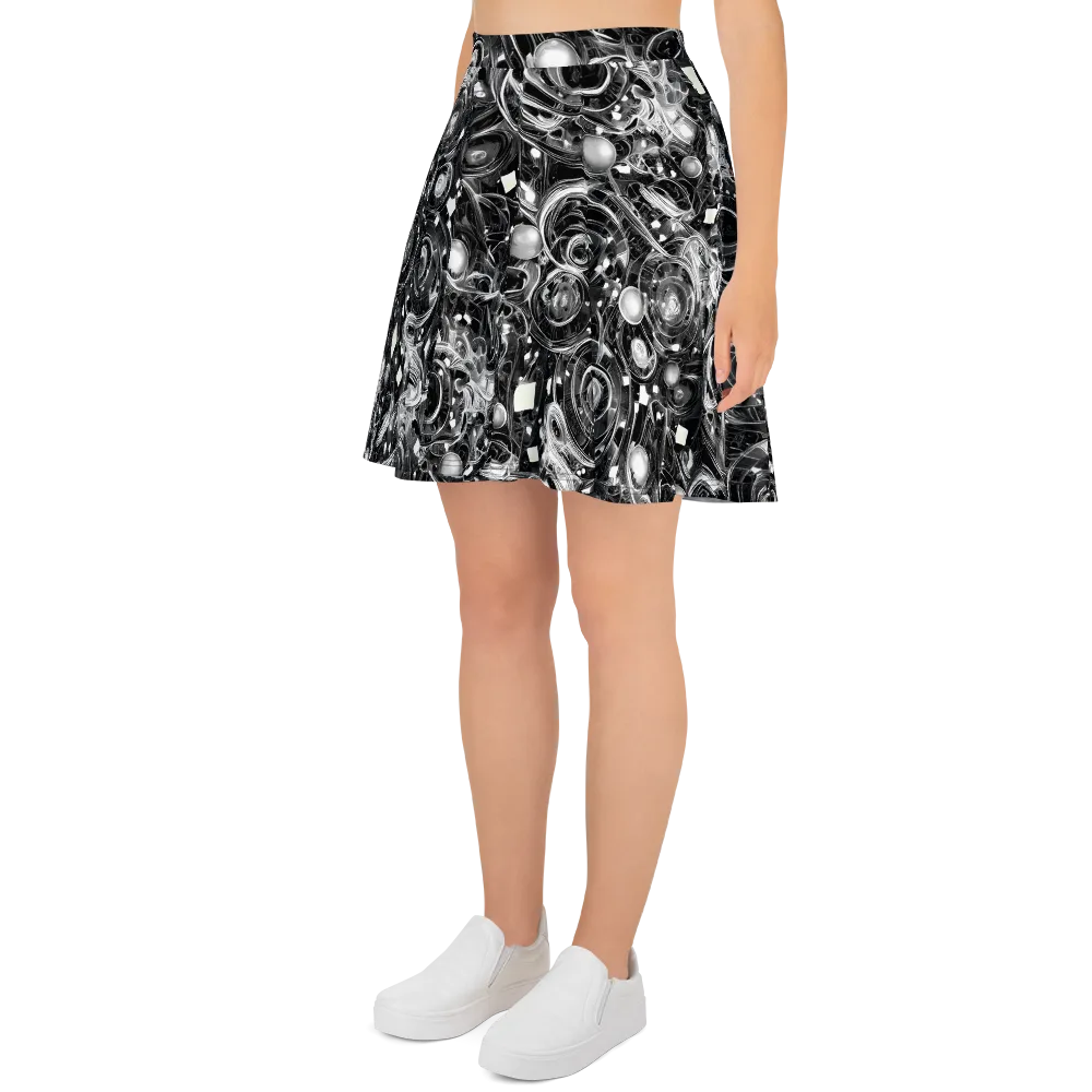Chrome Whirlpool on Skater Skirt — Left